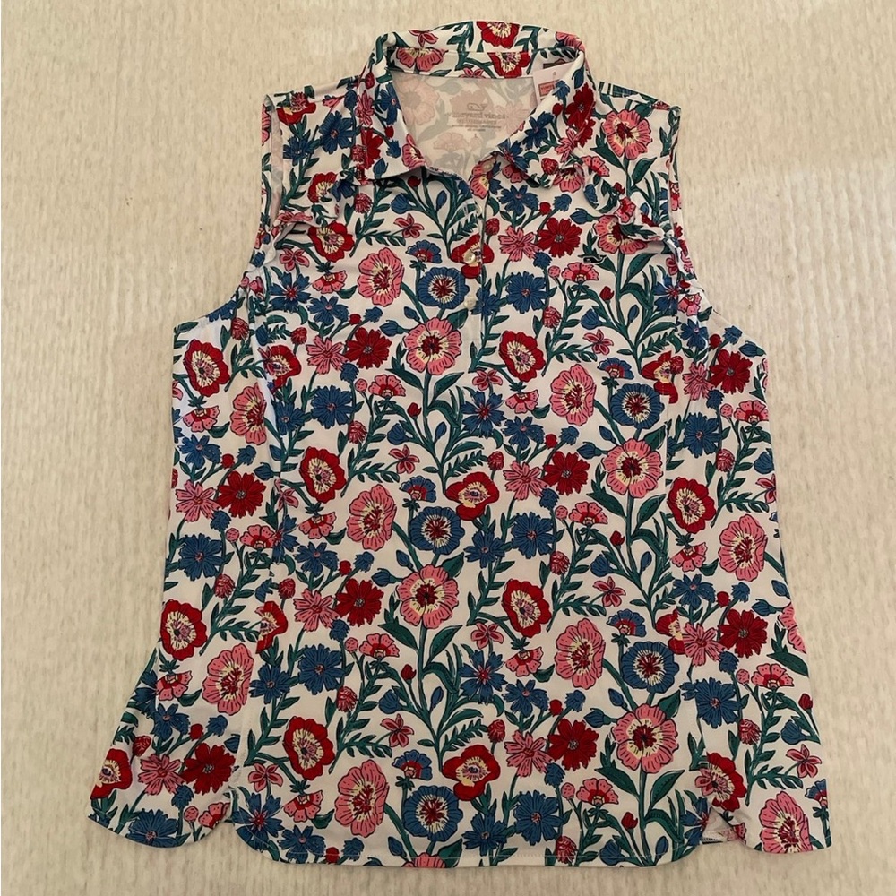 NWT vineyard vines performance sleeveless blouse
